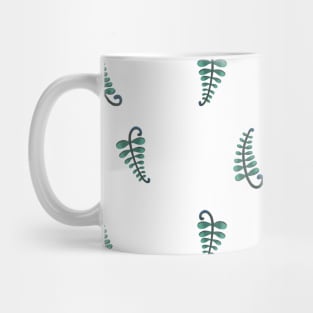 Light Open Simple Leaf Pattern Mug